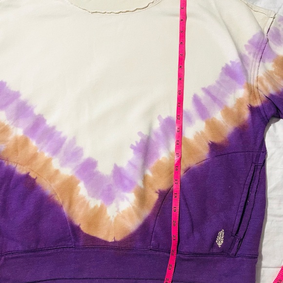 Free People Movement  Sweatshirt Ombre Tie Dye Oversized SZ XS EUC - Picture 9 of 9
